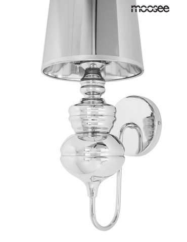 MOOSEE lampa ścienna QUEEN 20 srebrna (MSE010100229) - produkt 2