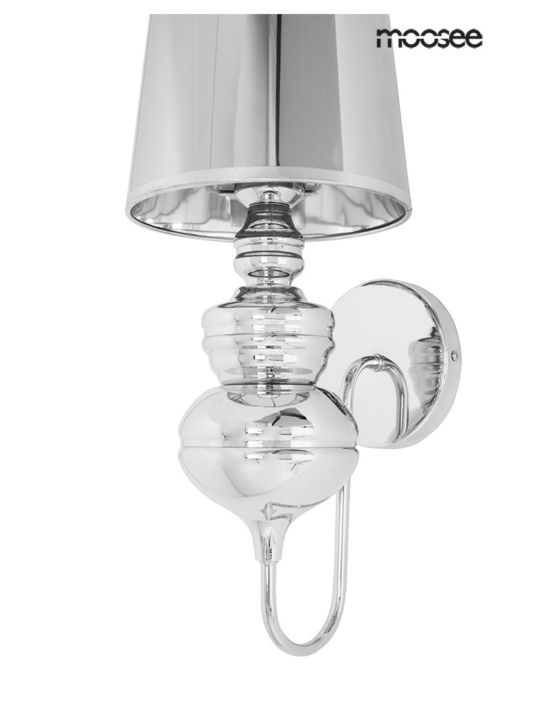 MOOSEE lampa ścienna QUEEN 20 srebrna (MSE010100229)
