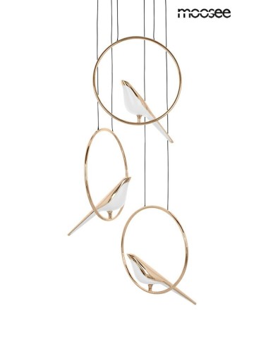MOOSEE lampa wisząca BIRD DISC złota (MSE010100294)