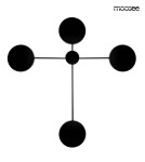 Kinkiety designerskie - MOOSEE lampa ścienna SHADOW 4 czarna (MSE010100355) - product 1