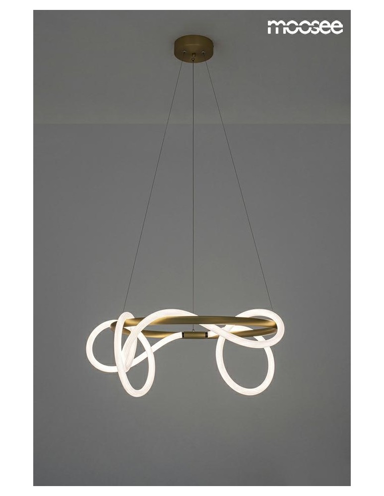 MOOSEE lampa wisząca SERPIENTE 60 złota (MSE010100236)