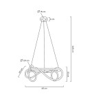 Lampy wiszące - MOOSEE lampa wisząca SERPIENTE 60 złota (MSE010100236) - product 12