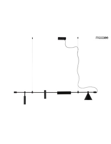 MOOSEE lampa wisząca TECHNICS czarna (MSE010100333)