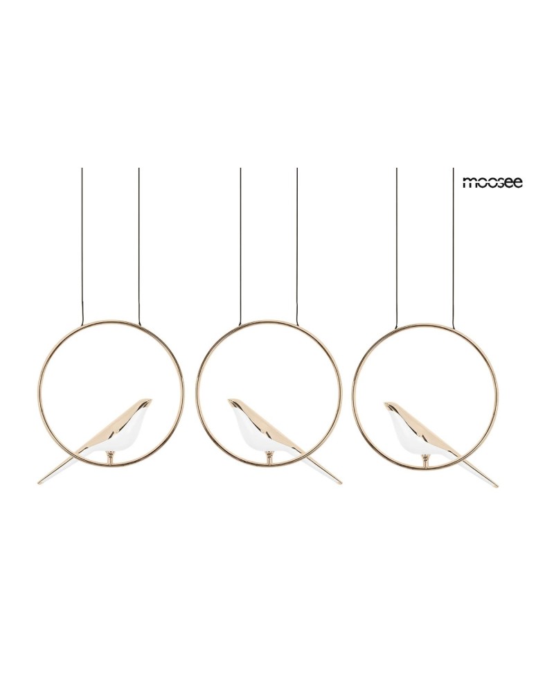 MOOSEE lampa wisząca BIRD LINE złota (MSE010100295)
