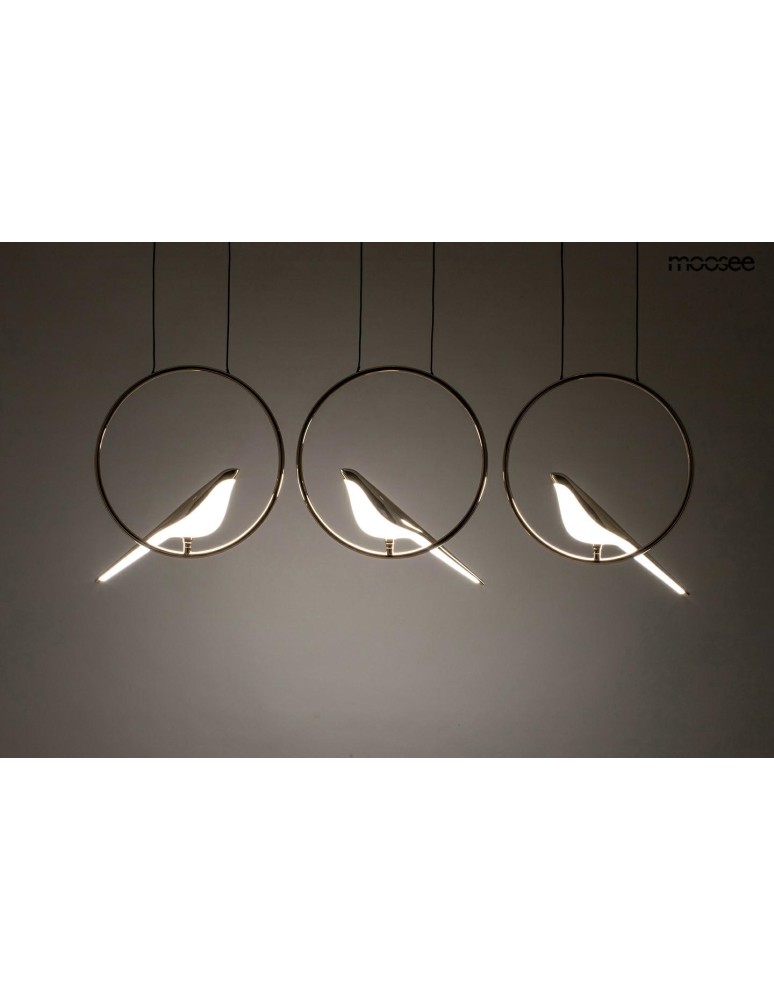 MOOSEE lampa wisząca BIRD LINE złota (MSE010100295)
