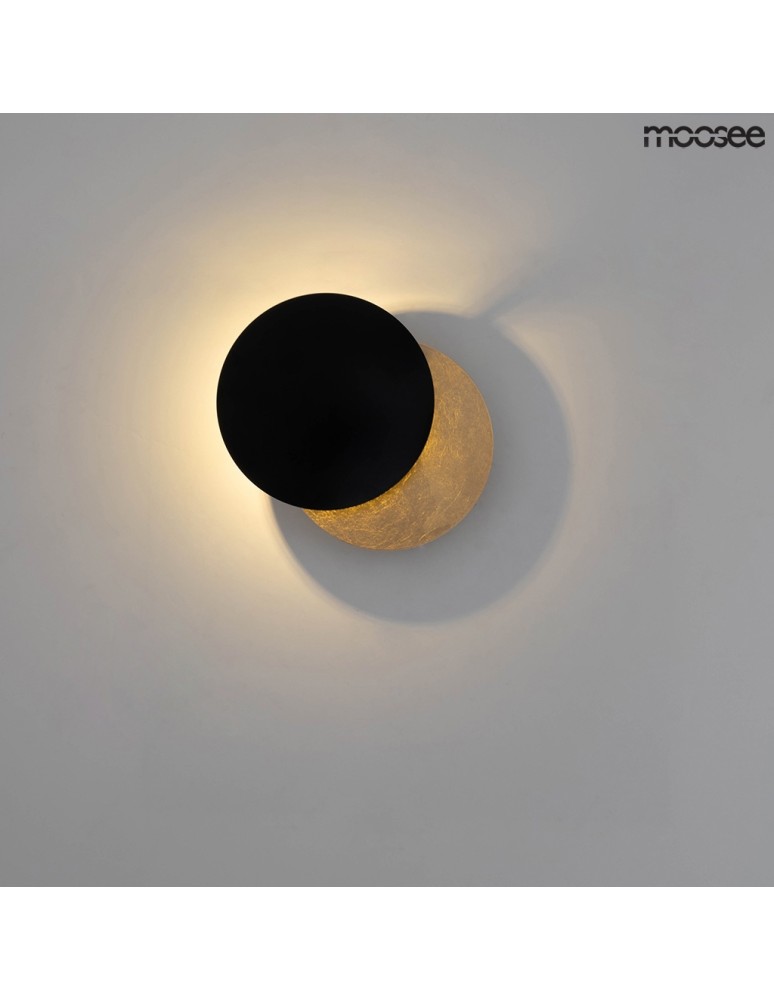 Moosee MOOSEE lampa ścienna ECLISE złota / czarna (MSE010400202) Moosee MOOSEE lampa ścienna ECLISE złota / czarna (MSE010400202)