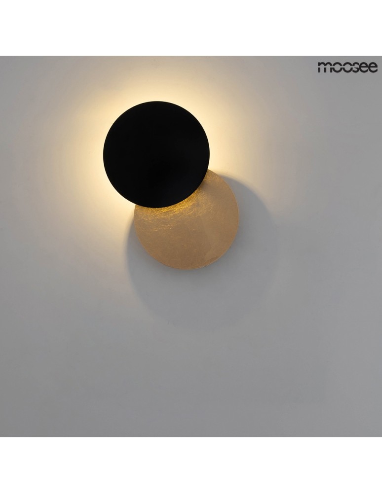Moosee MOOSEE lampa ścienna ECLISE złota / czarna (MSE010400202) Moosee MOOSEE lampa ścienna ECLISE złota / czarna (MSE010400202)