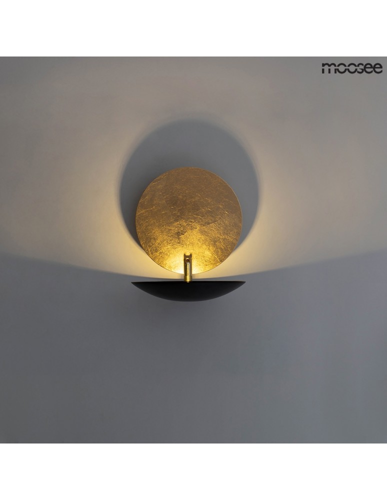 Moosee MOOSEE lampa ścienna ECLISE złota / czarna (MSE010400202) Moosee MOOSEE lampa ścienna ECLISE złota / czarna (MSE010400202)