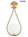Moosee MOOSEE lampa ścienna ROMA złota (MSE010400204)