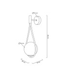 Moosee MOOSEE lampa ścienna ROMA złota (MSE010400204) Moosee MOOSEE lampa ścienna ROMA złota (MSE010400204)