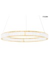 Moosee MOOSEE lampa wisząca LIBERTY 100 złota (MSE010100175) Moosee MOOSEE lampa wisząca LIBERTY 100 złota (MSE010100175)