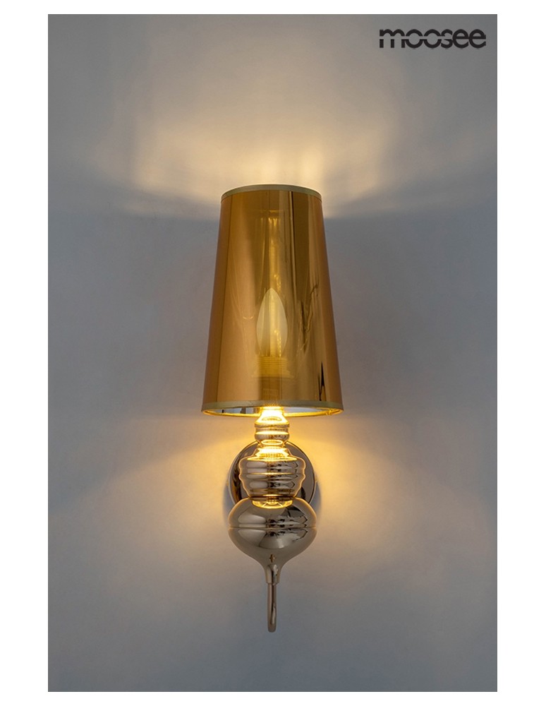 MOOSEE lampa ścienna QUEEN 15 złota (MSE010100224) MOOSEE lampa ścienna QUEEN 15 złota (MSE010100224)