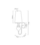 MOOSEE lampa ścienna QUEEN 15 złota (MSE010100224) MOOSEE lampa ścienna QUEEN 15 złota (MSE010100224)