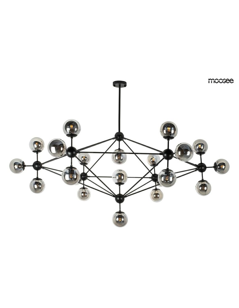 MOOSEE lampa wisząca ASTRIFERO 21 czarna / bursztynowa (MSE010100218) MOOSEE lampa wisząca ASTRIFERO 21 czarna / bursztynowa (MSE010100218)