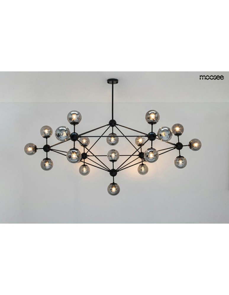 MOOSEE lampa wisząca ASTRIFERO 21 czarna / bursztynowa (MSE010100218) MOOSEE lampa wisząca ASTRIFERO 21 czarna / bursztynowa (MSE010100218)