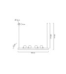 MOOSEE lampa wisząca LINEAL czarna (MSE010100270) MOOSEE lampa wisząca LINEAL czarna (MSE010100270)