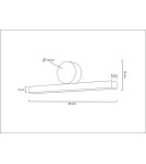 MOOSEE lampa ścienna WAND 45 złota (MSE010100290) MOOSEE lampa ścienna WAND 45 złota (MSE010100290)
