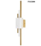 Kinkiety designerskie - MOOSEE lampa ścienna EVANS biała / złota (MSE010100282) - product 1