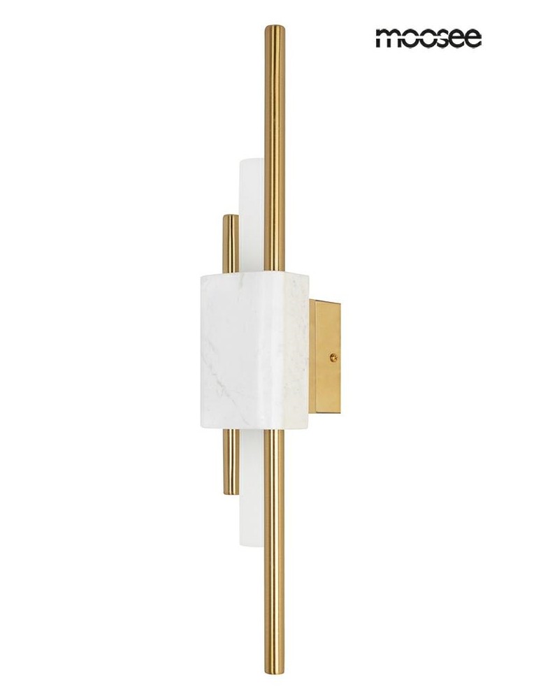 MOOSEE lampa ścienna EVANS biała / złota (MSE010100282)