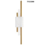 Kinkiety designerskie - MOOSEE lampa ścienna EVANS biała / złota (MSE010100282) - product 2