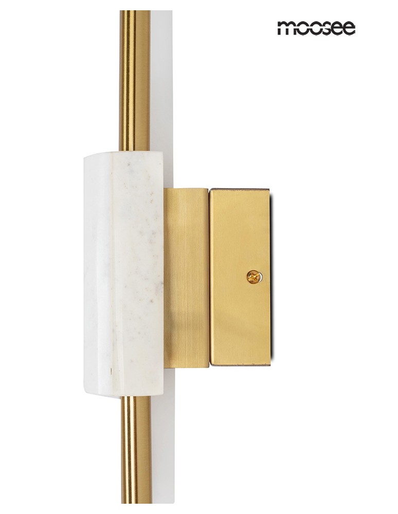 MOOSEE lampa ścienna EVANS biała / złota (MSE010100282)