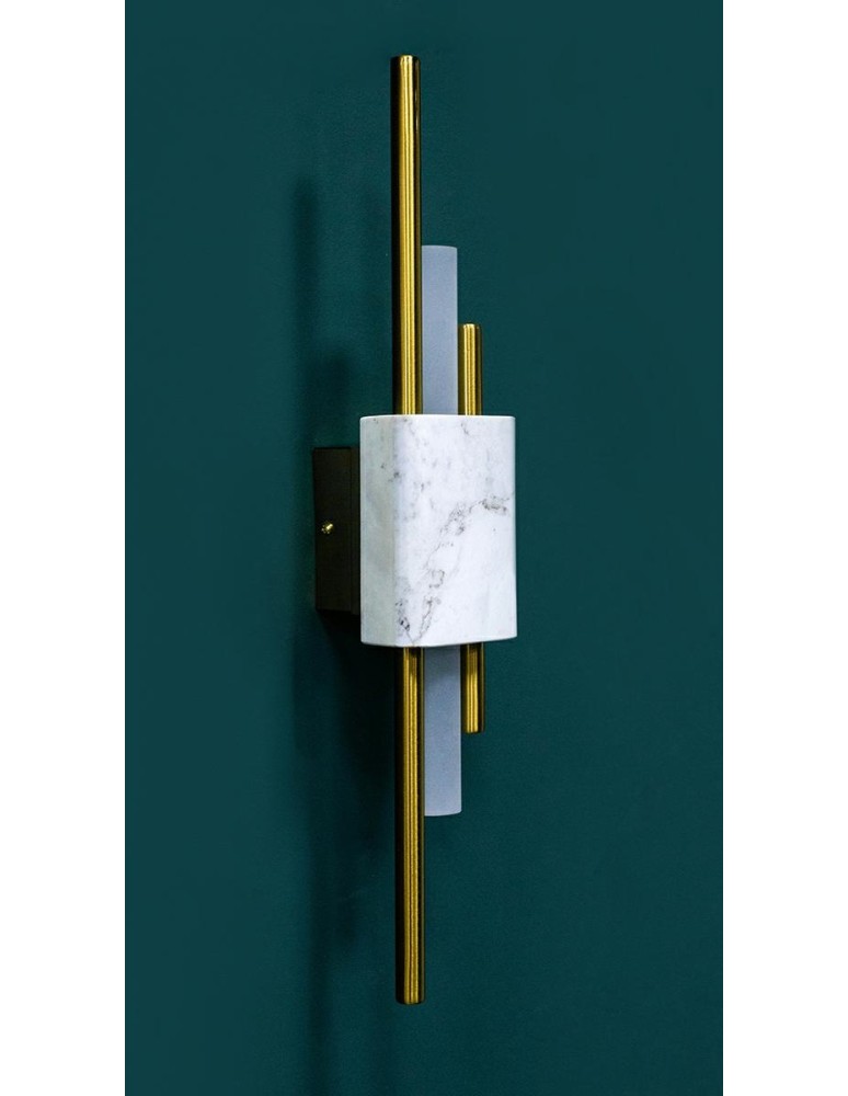 MOOSEE lampa ścienna EVANS biała / złota (MSE010100282)