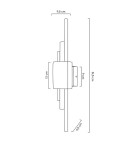 Kinkiety designerskie - MOOSEE lampa ścienna EVANS biała / złota (MSE010100282) - product 11