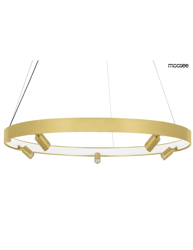 Moosee MOOSEE lampa wisząca CIRCLE SPOT 98 GOLD złota (MSE010100161) Moosee MOOSEE lampa wisząca CIRCLE SPOT 98 GOLD złota (MSE010100161)