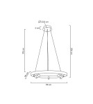Moosee MOOSEE lampa wisząca CIRCLE SPOT 98 GOLD złota (MSE010100161) Moosee MOOSEE lampa wisząca CIRCLE SPOT 98 GOLD złota (MSE010100161)