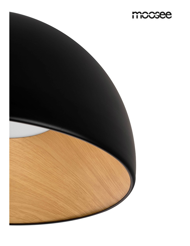 MOOSEE lampa sufitowa TOLLA czarna / naturalna (MSE010100276) MOOSEE lampa sufitowa TOLLA czarna / naturalna (MSE010100276)
