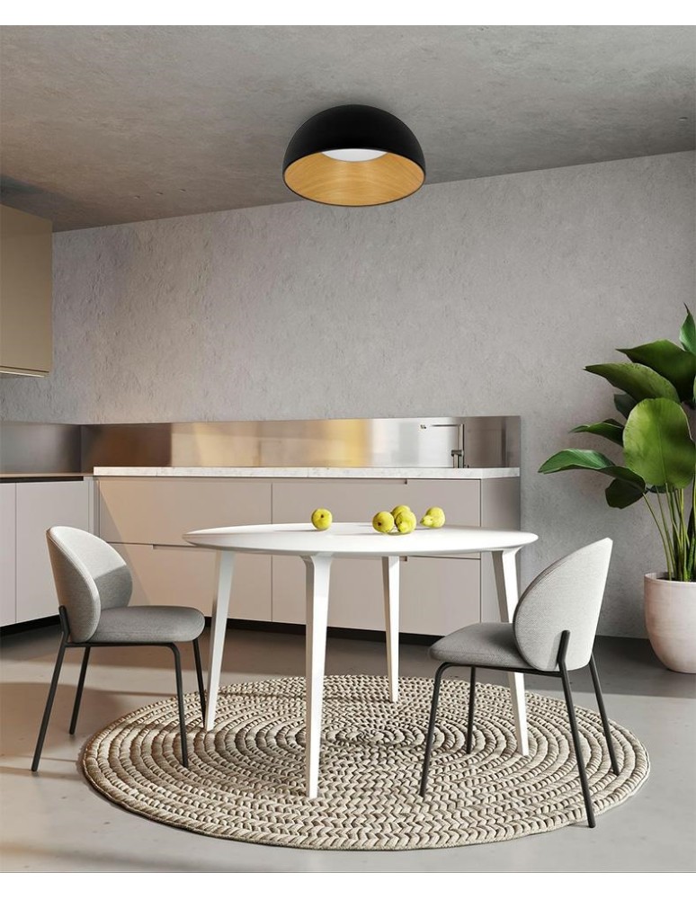 MOOSEE lampa sufitowa TOLLA czarna / naturalna (MSE010100276) MOOSEE lampa sufitowa TOLLA czarna / naturalna (MSE010100276)