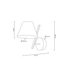 MOOSEE lampa ścienna MAGO czarna (MSE010100260) MOOSEE lampa ścienna MAGO czarna (MSE010100260)