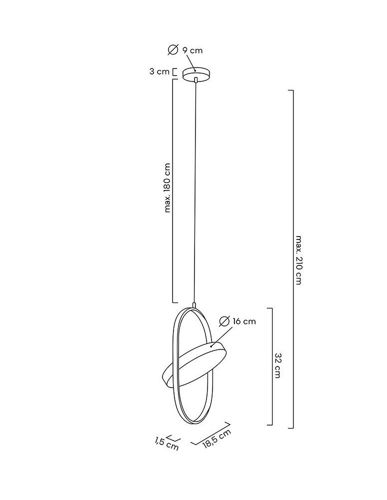 MOOSEE lampa wisząca SPINNER 19 czarna (MSE010100314) MOOSEE lampa wisząca SPINNER 19 czarna (MSE010100314)