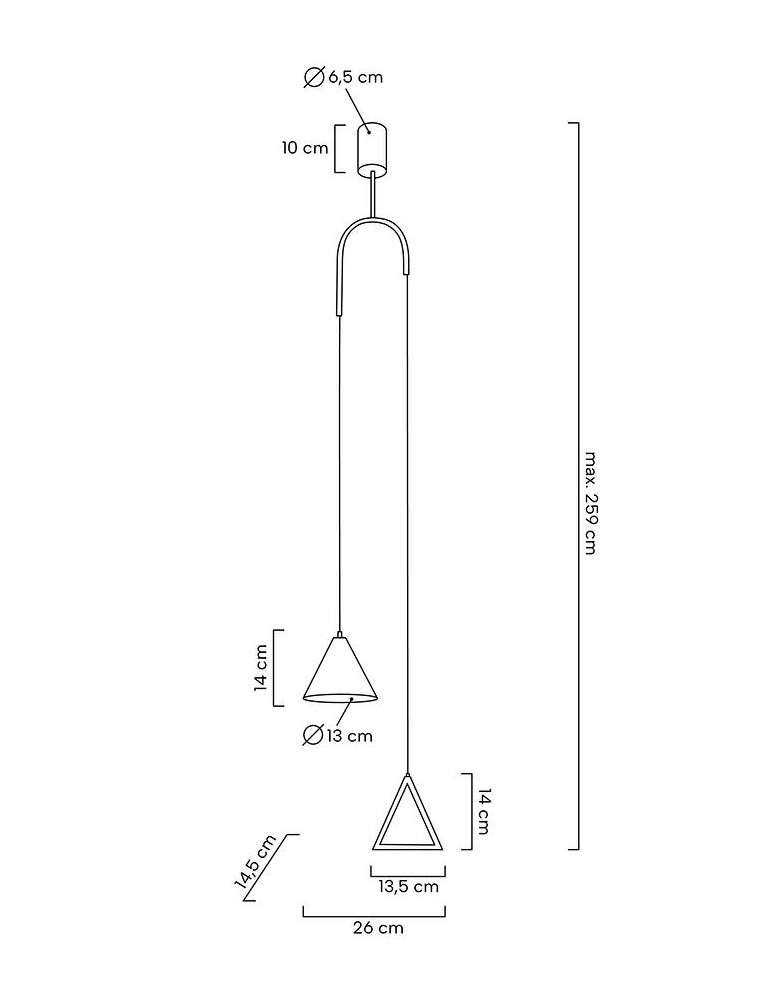 MOOSEE lampa wisząca ACUSTICA złota (MSE010100331) MOOSEE lampa wisząca ACUSTICA złota (MSE010100331)