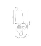 MOOSEE lampa ścienna QUEEN 20 czarna (MSE010100228) MOOSEE lampa ścienna QUEEN 20 czarna (MSE010100228)