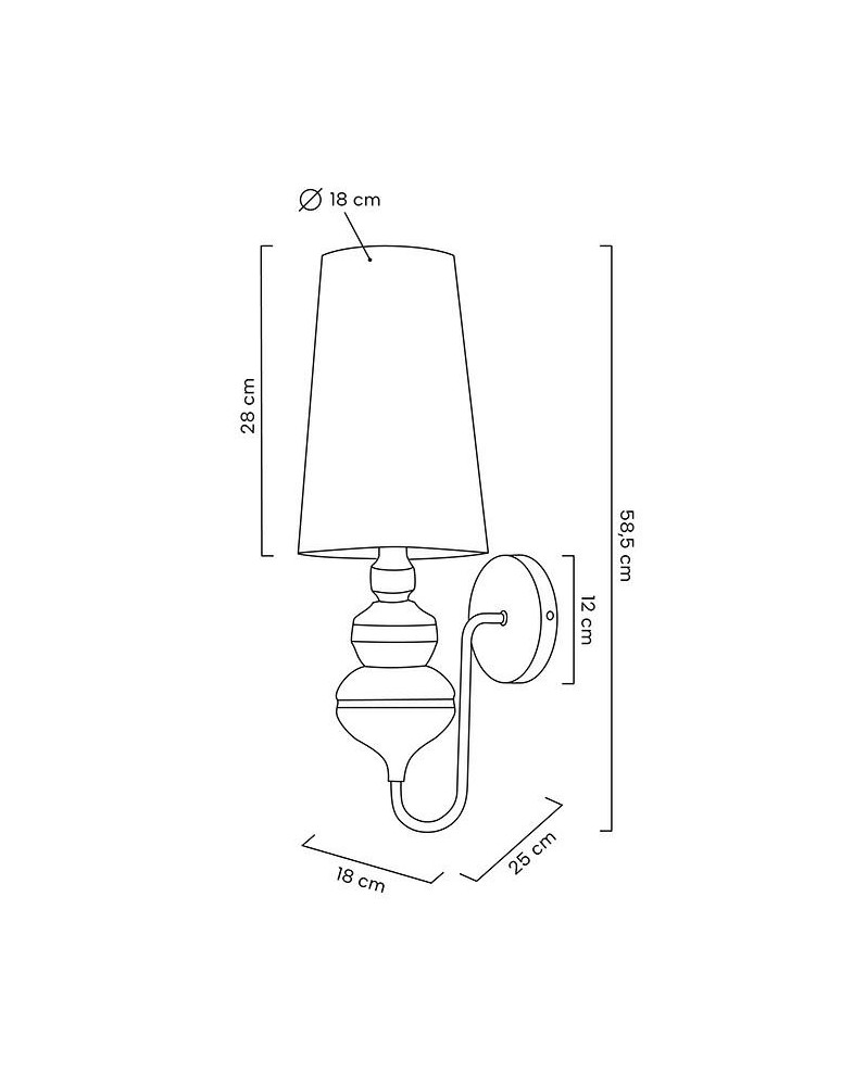 MOOSEE lampa ścienna QUEEN 20 czarna (MSE010100228) MOOSEE lampa ścienna QUEEN 20 czarna (MSE010100228)