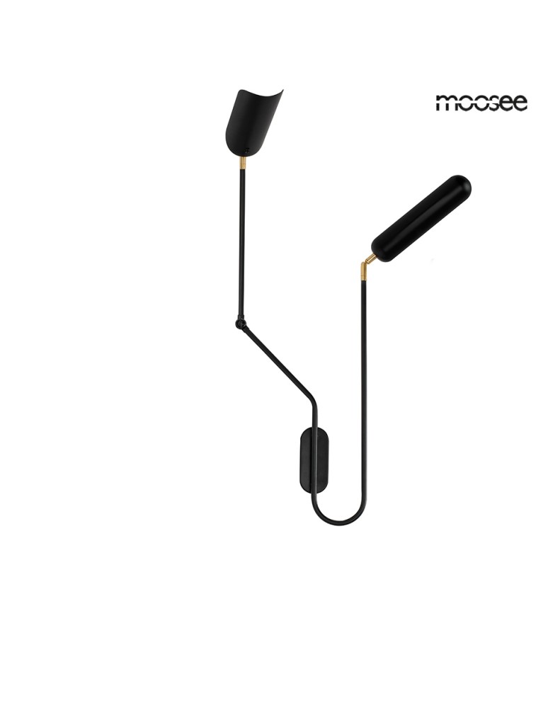 MOOSEE lampa ścienna TENTA czarna (MSE010100297)