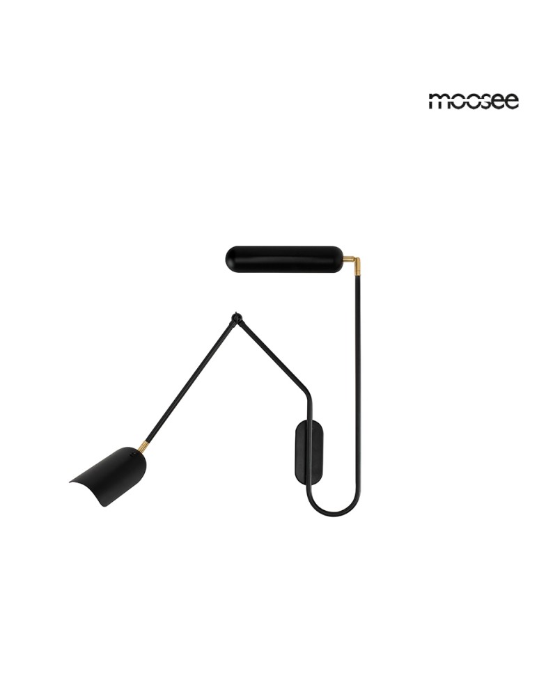 MOOSEE lampa ścienna TENTA czarna (MSE010100297)