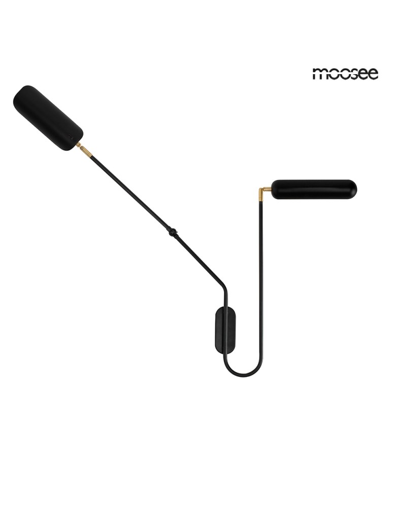 MOOSEE lampa ścienna TENTA czarna (MSE010100297)