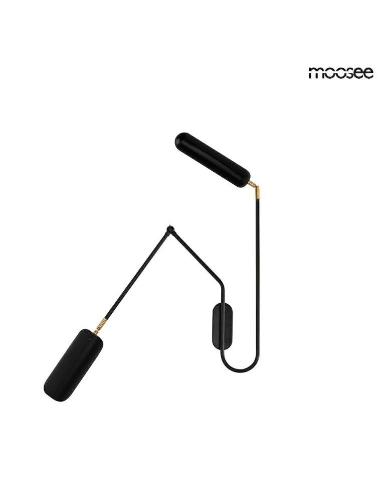 MOOSEE lampa ścienna TENTA czarna (MSE010100297)