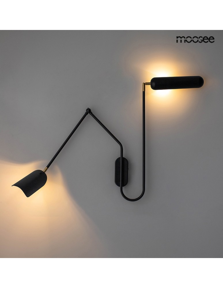 MOOSEE lampa ścienna TENTA czarna (MSE010100297)