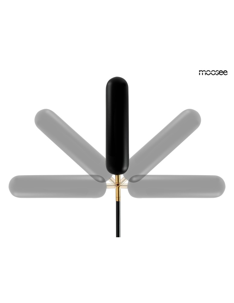 MOOSEE lampa ścienna TENTA czarna (MSE010100297)