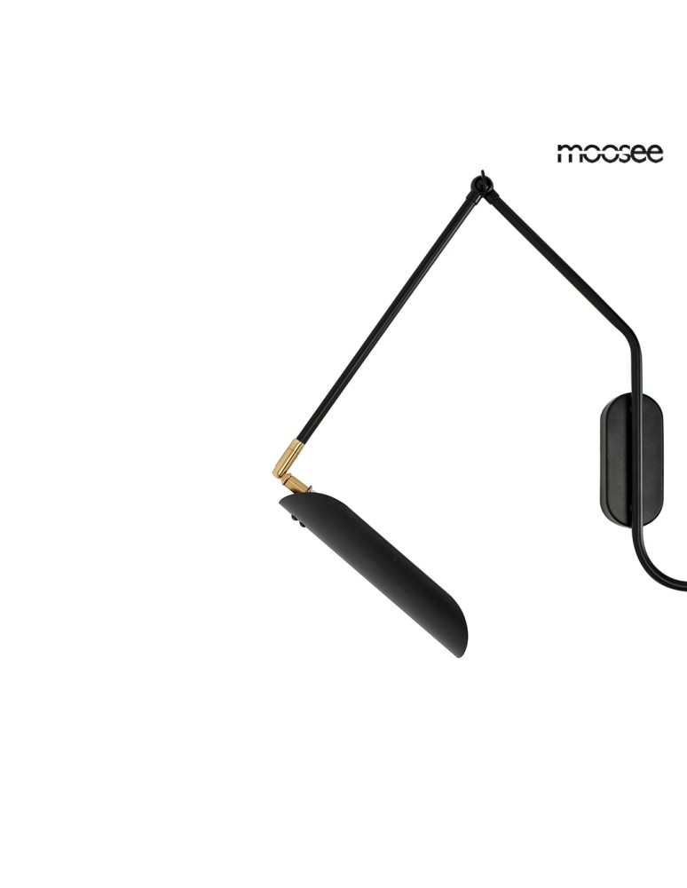 MOOSEE lampa ścienna TENTA czarna (MSE010100297)