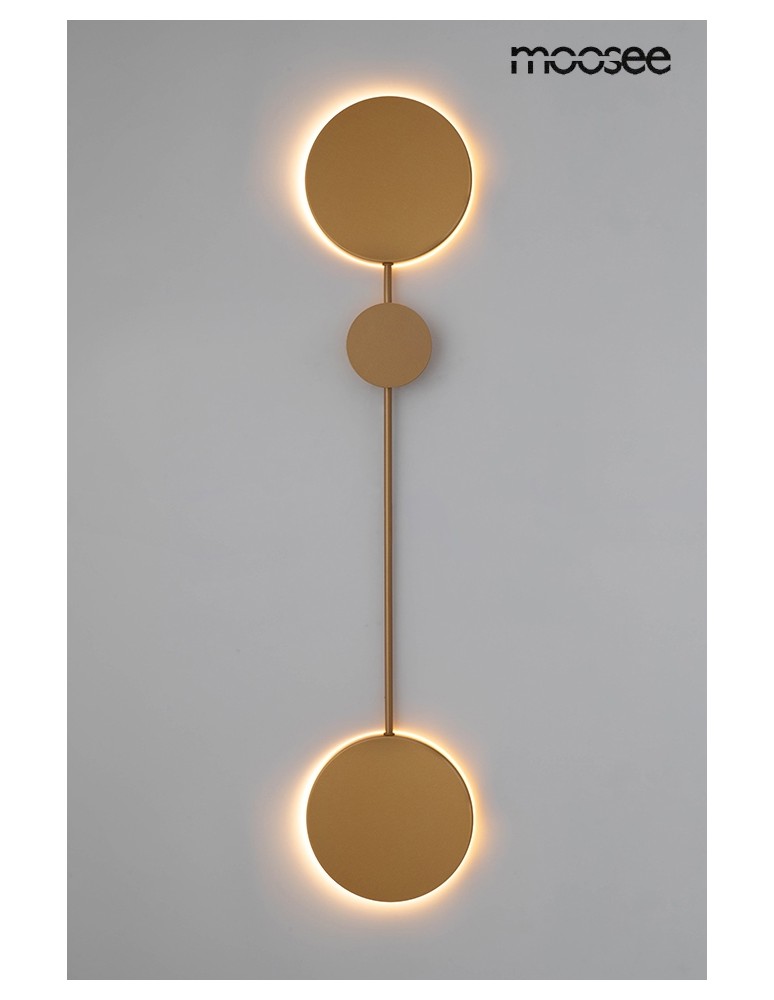 MOOSEE lampa ścienna SHADOW 2 złota (MSE010100354)