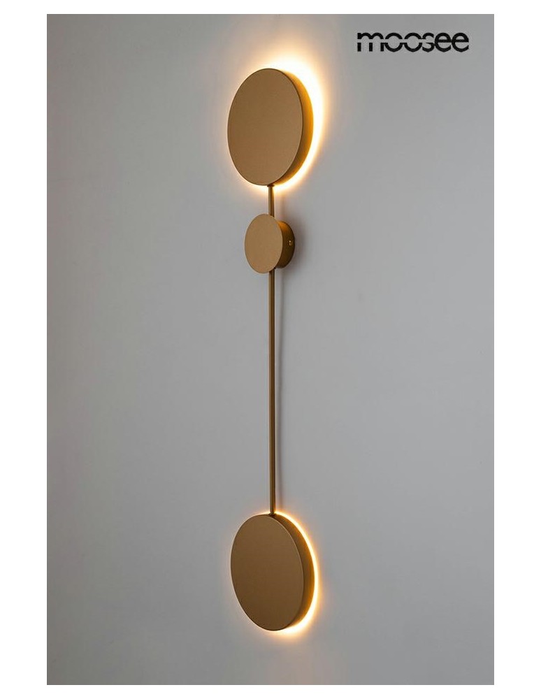 MOOSEE lampa ścienna SHADOW 2 złota (MSE010100354)