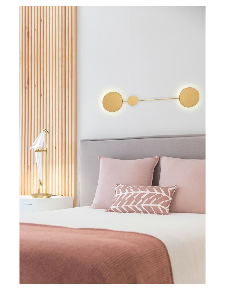 MOOSEE lampa ścienna SHADOW 2 złota (MSE010100354)