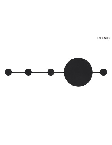 Moosee MOOSEE lampa ścienna SHADOW HANG z wieszakiem czarna (MSE010400210)