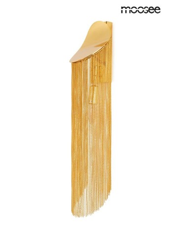 MOOSEE lampa ścienna LAMBADA łańcuszki złota (MSE010100374)