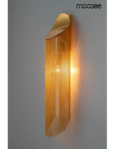 MOOSEE lampa ścienna LAMBADA łańcuszki złota (MSE010100374) - produkt 2