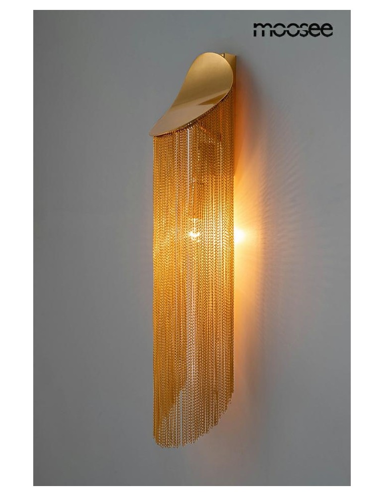 MOOSEE lampa ścienna LAMBADA łańcuszki złota (MSE010100374) MOOSEE lampa ścienna LAMBADA łańcuszki złota (MSE010100374)